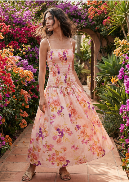 Olivia Dress - Sunset Orchard