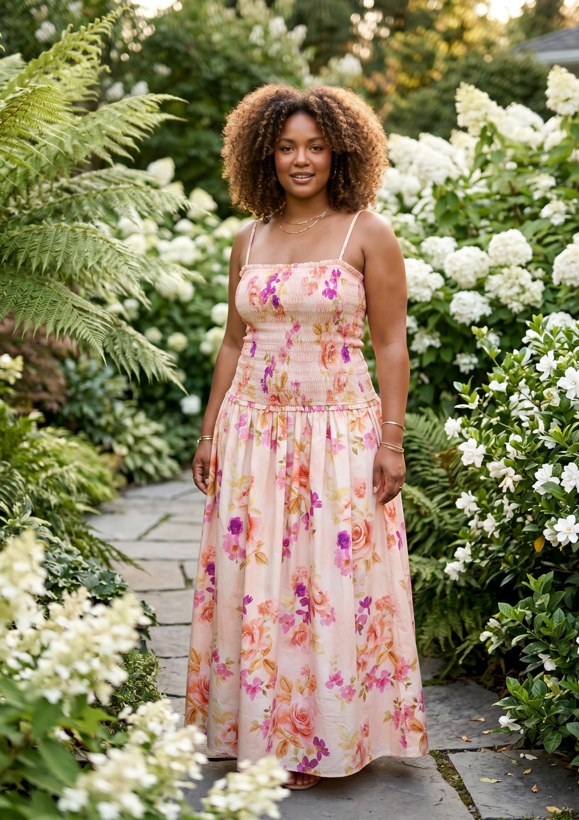 Olivia Dress - Sunset Orchard – Eravela