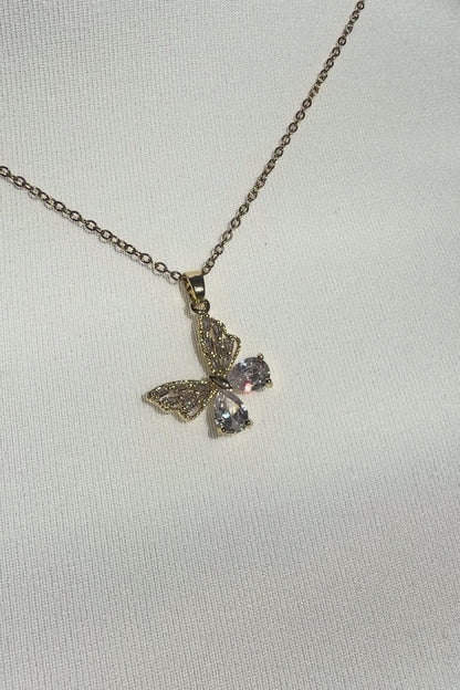 Dreamy Butterfly Necklace - 18K Gold Plated